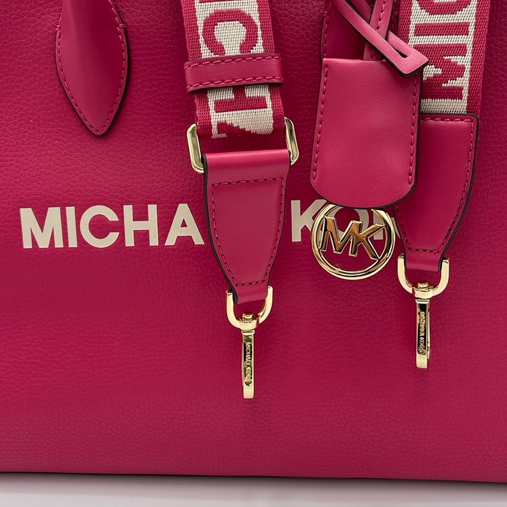 Michael Kors Mirella Md East West Leather Tote Shopper Bag MK EW
Electric Pink - Picture 6 of 16
